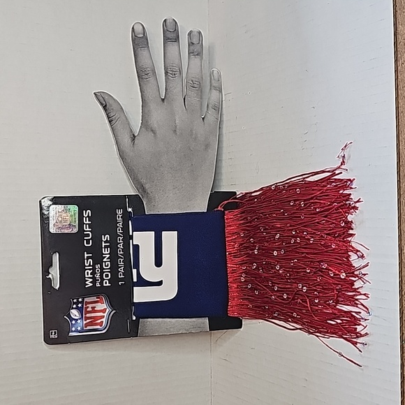 NY Giants wrist cuffs - Picture 3 of 4